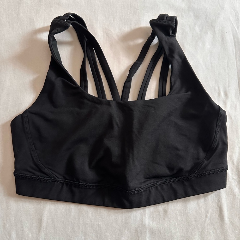 Lululemon Black Energy Bra Exhale Size 8 - Picture 9 of 11